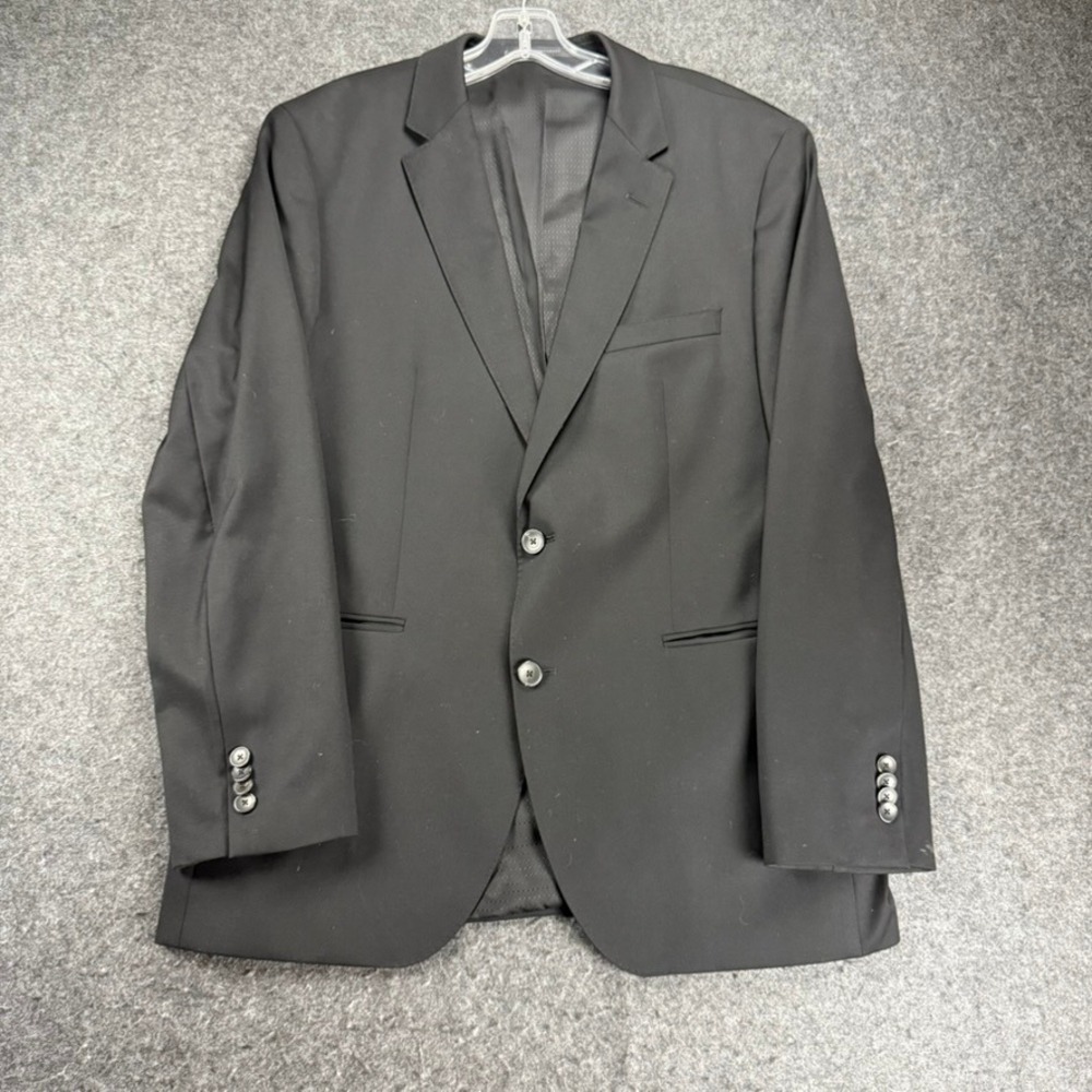 Hugo Boss Black Blazer Jacket 40R Super 100 Wool Reda Made in Turkey‎